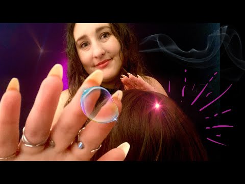 ASMR 💜 Removing 2022’s Negative Energy ⚡️ Aura Cleansing | Positive Affirmations