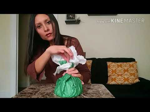 Asmr gift wrapping (tissue paper sounds)