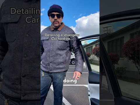 Detailing a strangers car for free…