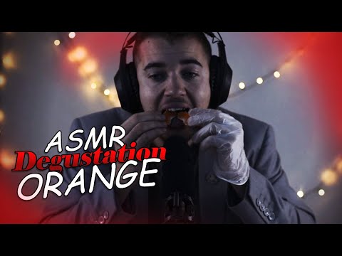 ASMR fr : bruit de bouche ( dégustation orange )  🍊🍊