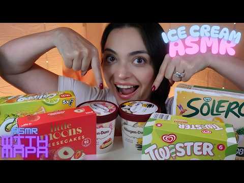 ASMR Ice Cream Mukbang 먹방 | Solero | Twister | Calippo | Little Moons | Haagen Dasz | Mouth Sounds 🌙
