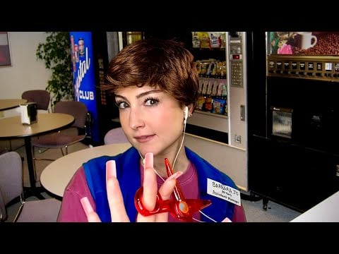 ASMR ✂️ Southern Walmart Lady Gives You a Haircut in the Breakroom Roleplay 