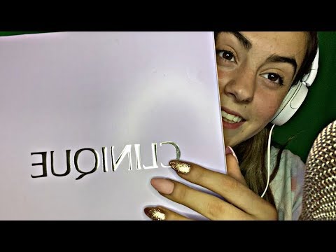 asmr unboxing caja de Clinique