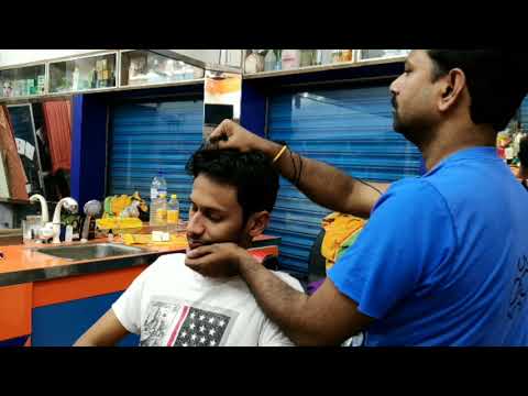 Stress relief Head & upper body massage by Indian barber with Loud neck cracking | ASMR Intense
