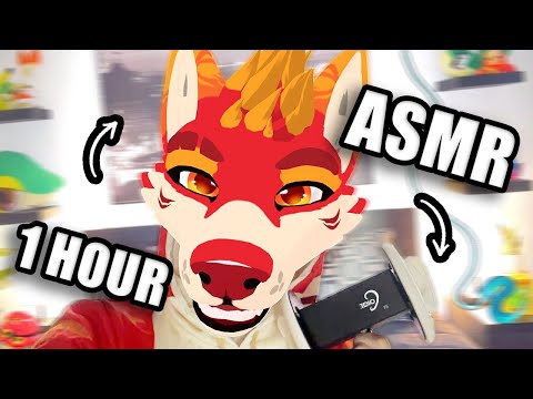 Furry ASMR try not to Tingle Challenge in a Digital Fursuit 🐶 1 Hour!