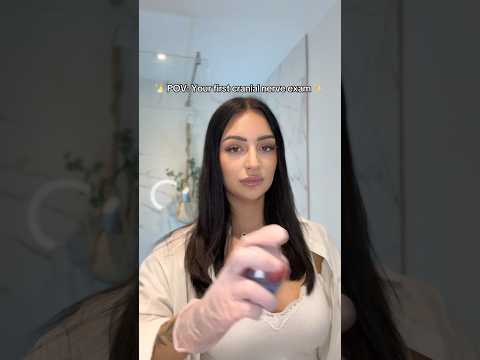 POV your first cranial nerve exam #asmr #tingles #triggersforsleep #asmrtriggers