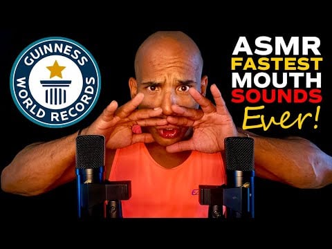 💤 ASMR World Record: Fastest Mouth Sounds Ever! 🌟 Instant Sleep Guaranteed! 😴🔥 #Tingles #SleepFast