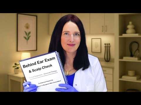Slow & Gentle: Behind Ear Exam & Scalp Check  (Whispered)