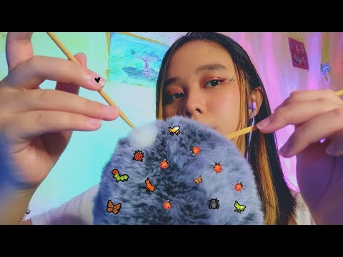 💤 ASMR Bugs Searching 🐞🐝🐜 - (Mouthsounds, Fishbowl, Whisper, Mic Plucking)