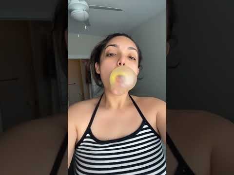 BUBBLE GUM ASMR | juicy fruit gum chewing