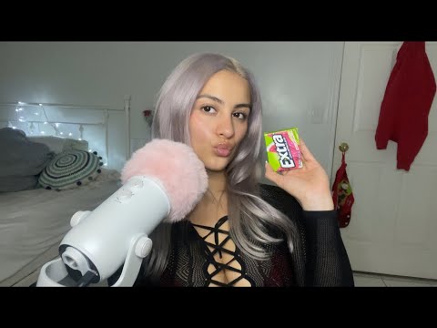 ASMR WHISPER RAMBLE+ GUM CHEWING👄