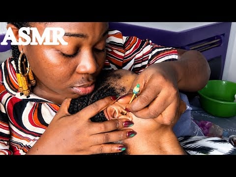 ASMR✨Soft Whispers Long Nails Gentle Ear Cleaning and Scalp Scratch 