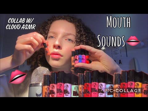 ASMR | lipgloss application + 👄 sounds