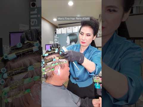 Men’s Fine Hair Perm ASMR