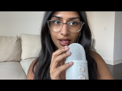 asmr mic scratching & mouth sounds 🤍 | no  mic cover sounds super tingly sensitive mic