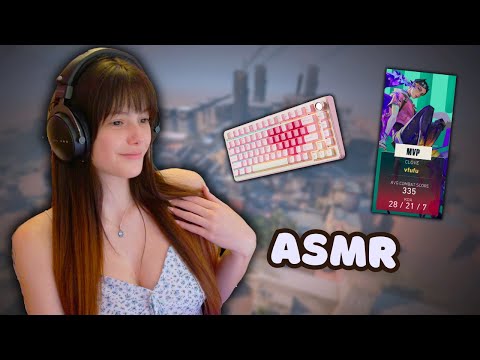 ASMR | VALORANT Gameplay W/ a CREAMY KEYBOARD! + Soft Spoken Rambles