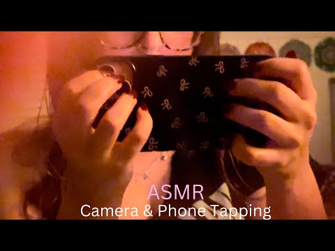 ASMR camera & phone tapping ||case and no case*tingly*