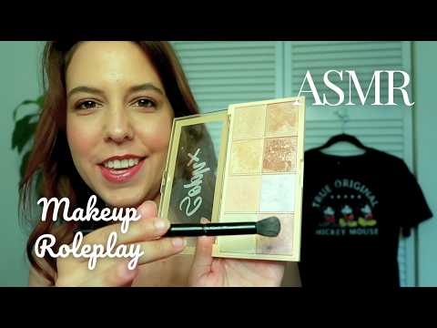 {ASMR} Makeup Roleplay | LAYERED SOUNDS | Doing Your Makeup for Disney 🏰 | Whispering