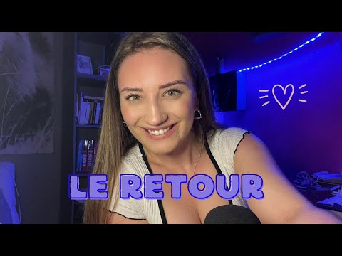 ASMR FR - Mon retour 💕 Chuchottement et tapping #asmr #asmrfr #relaxation