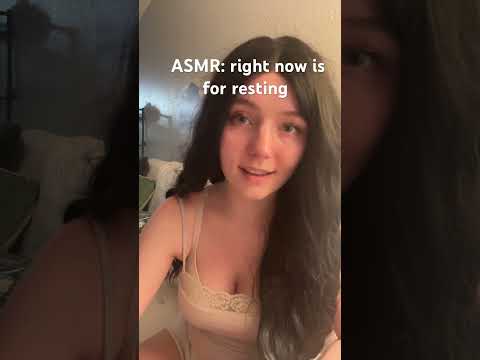 right now is for resting 🤍#asmr #relax #sleep #girlfriendasmr #whisper