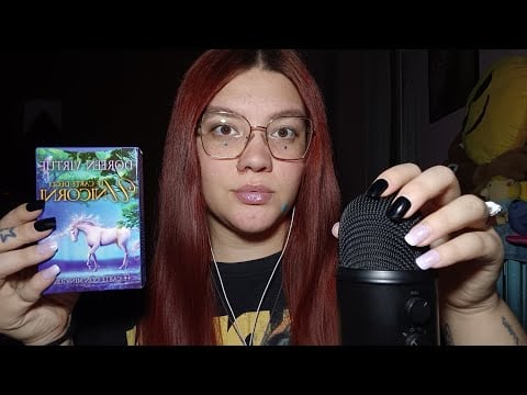 UNBOXING CARTE DEGLI UNICORNI (Palla blu, Mic brushing, Mic Scratching) 😴💜 | ASMR ITA