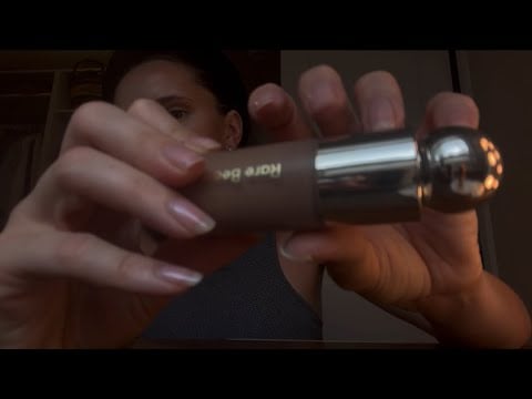 lofi asmr doing your makeup (camera tapping, tongue clicking, and clicky whispers) 
