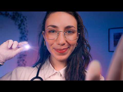 ASMR Nurse Takes Care of You 🌡️ Personal Attention, Fever Check & Eye Exam for Deep Sleep