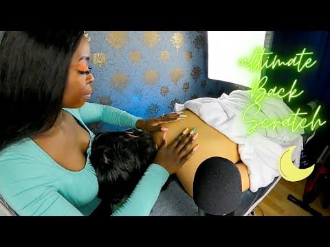 {ASMR} Slow & Attentive Back Scratching | Oil Massage | LAYERED SOUNDS | no talking |