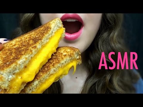 ASMR Grilled Cheese Sandwich ~ EXTREMELY SATISFYING Eating Sounds!