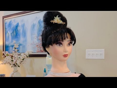 Vintage Updo Hairstyling | ASMR | Perfectionist - Hair Fixing  Adjustable - Finishing Touches