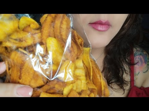 ASMR Platanitos dorados súper crunch 😋