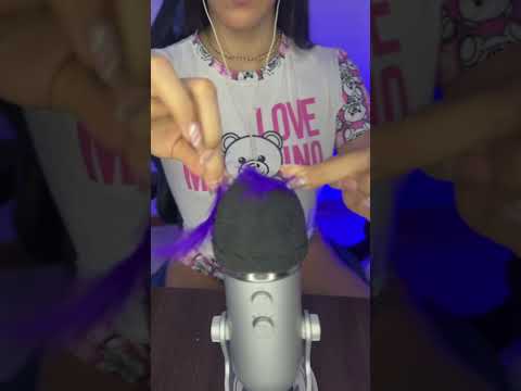 Plumas moradas💜✨ASMR✨#asmr #only #viral #video #relax #dormir #chica #relajacion