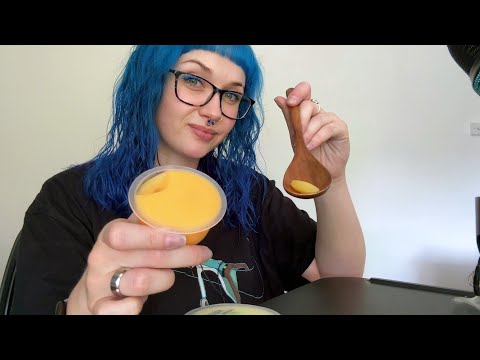 ASMR Eating Jelly Fruit Puddings