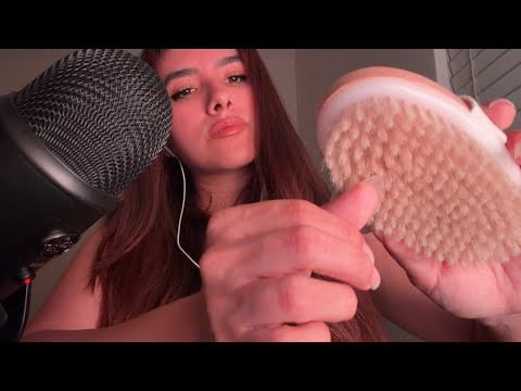 ASMR On Myself | Mouth Sounds, Hand Sounds, Brush Sounds