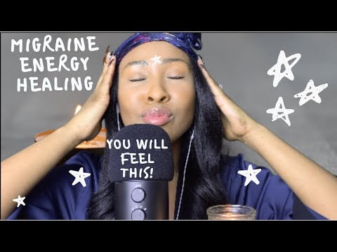 Energy Healing for Migraines Headaches Chakra Balancing | ASMR Tingles | Alignment | Full Face April