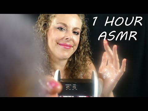 1 Hour ASMR Ear Massage w/ Oil, 3Dio Brushing, Whispers & Personal Attention for Sleep, Ear to Ear