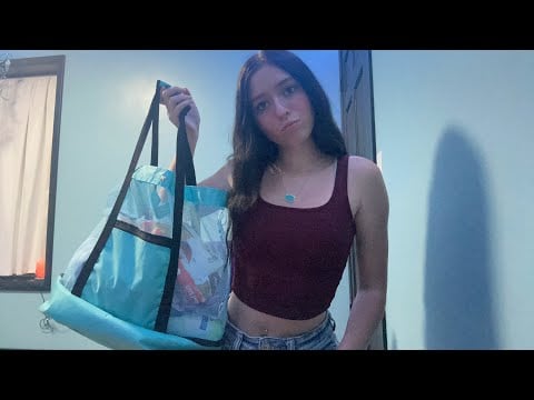 ASMR~ Overprotective assistant packs your beach bag ☀️