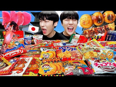 ASMR MUKBANG| 편의점 일본 디저트 아이스크림 먹방 ! 라면 초콜릿 & JAPAN DESSERT JELLY CANDY REVIEW EATING