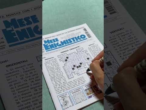 PAROLE CROCIATE E SUDOKU INSIEME ASMR ITA