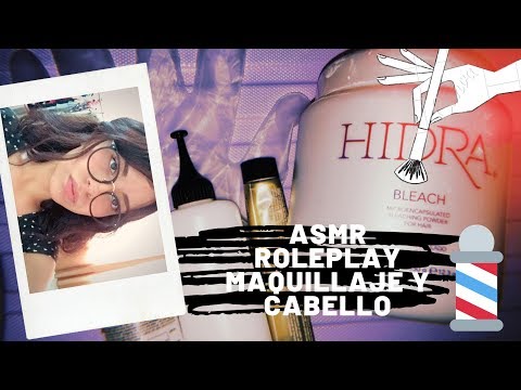 ASMR/ ROLEPLAY/ HAGO TU MAQUILLAJE Y PINTO TU CABELLO/ Susurros relajantes/ Andrea ASMR 🦋