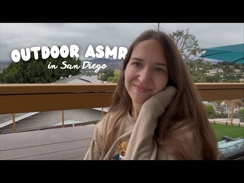 Outdoor ASMR at our Airbnb ☁️ (lo-fi, Outdoor Sounds, Hand Movements, Bird & Wind Sounds, Whispers)