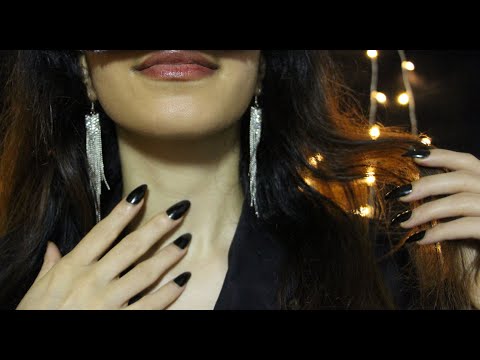 💫 ASMR Hair play Ear to Ear ✨( Relaxing Layered Hair Brushing Sounds, Jewelry Sounds , NO TALKING )