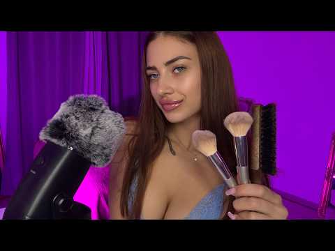 ASMR - Brosse & Pinceau sur Bonnette pour Dormir 💤