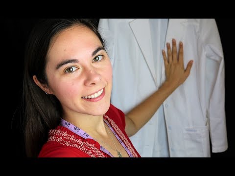 ASMR Doctor Coat Fitting - Measuring You - Soft Spoken..