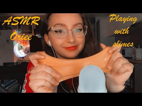 ASMR | Playing with slimes 🤯