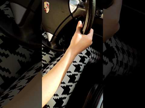 #shorts - Driving in wedge high heels - POV #shoes #foot  #heels #legs  #automobile #porsche