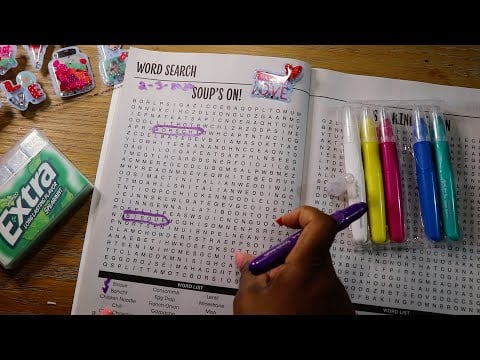 WordSearch Soups On ASMR Chewing Gum