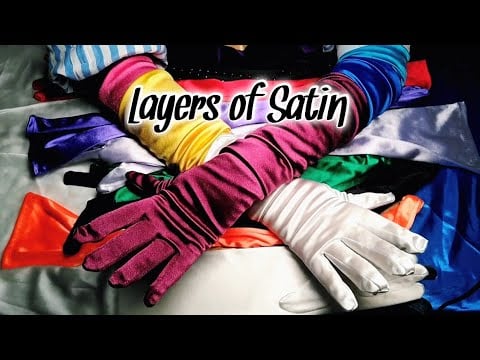 ALL the Satin Gloves 🧤 #whisperedASMR 🤫