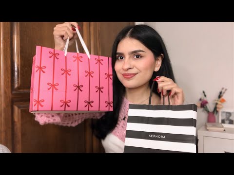 asmr | haul de navidad 2025 ⭐️ (victoria's secret, glossier, the ordinary, gymshark) 