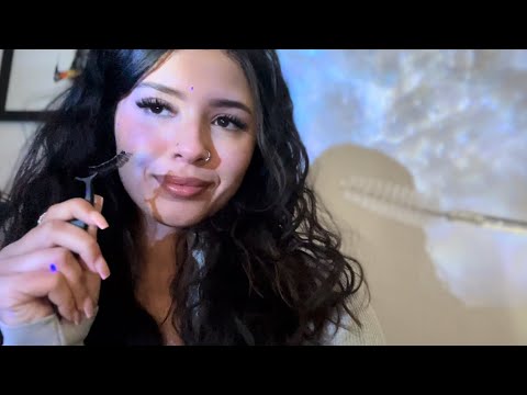 ASMR | putting lash strips on you 🥰